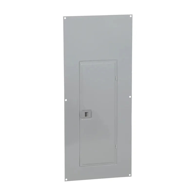 Square D QOC40US Load Center Cover, 40 Circuits, Surface-Mount, NEMA-1, Gray
