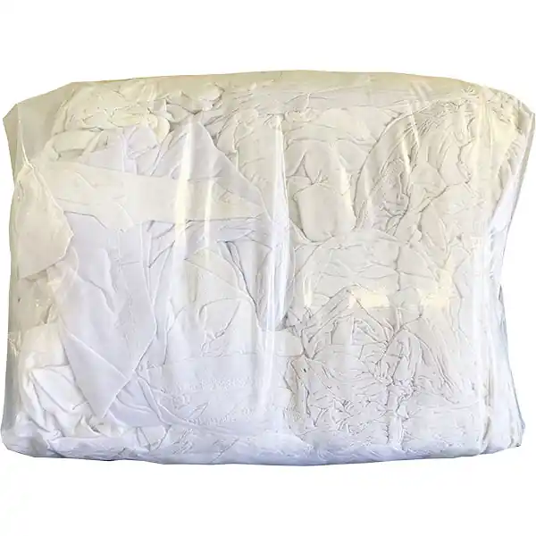 SK0513906-US20260702-105043-0 FyterTech WR5010W10CB Reclaimed Bulk Rags T-Shirt White 8 lb - Image 1
