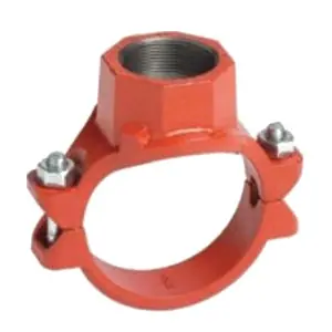 SK0513908-US20260702-105043-0 Victaulic CC0392NPE0 Mechanical-T 920N Bolted Branch Outlet With Gasket, 2-1/2 x 1-1/2 in Nominal, 500 psi, Ductile Iron - Image 1