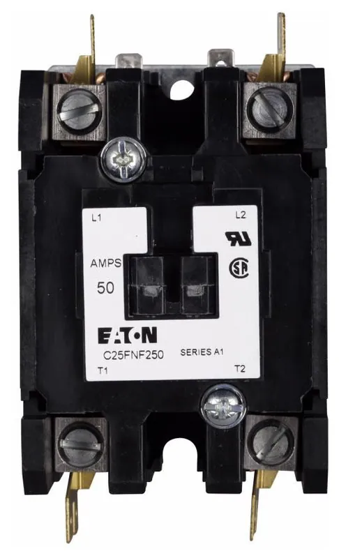 Eaton C25FNF350T 24 VAC 50/60 Hz Coil 50 A Inductive 65 A Resistive Frame F Open Enclosure 3-Pole
