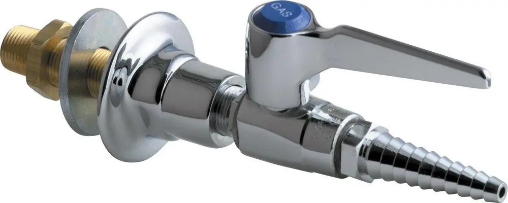 Chicago Faucets 986-WSV909AGVCP Wall Mount Single Ball Valve Wall Flange in Polished Chrome