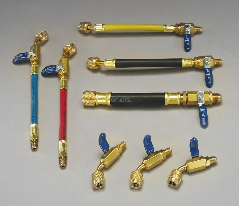 SK0515009-US20260702-105043-0 Yellow Jacket 29211 1/4 To 5/16 Flex Ref Hose Blue - Image 1