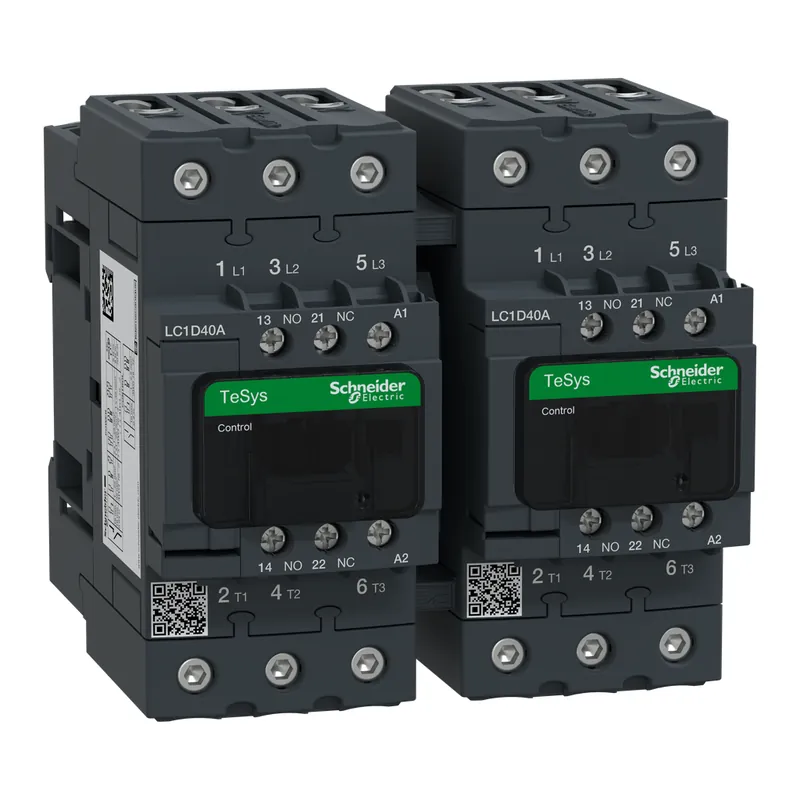 SK0515026-US20260702-105043-0 Schneider Electric LC2D40AG7 TeSys D Reversing Contactor 40 Amp 575 VAC - Image 1