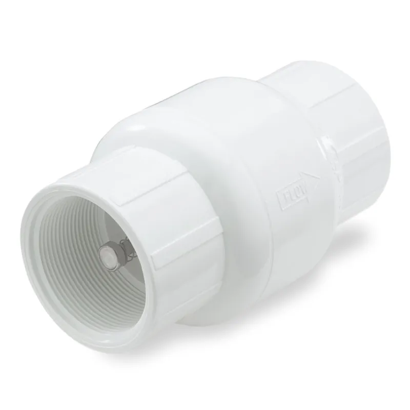 SK0515046-US20260702-105043-0 NDS 1011-10 1 IPS PVC Spring Check Valve w/ 1/2# Spring (Solvent) - Image 1