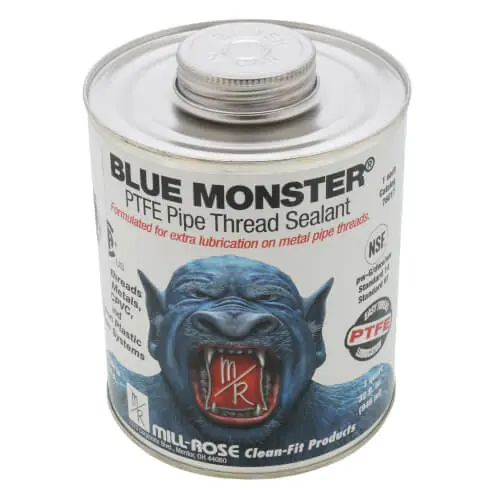 Blue Monster 76017 Heavy-Duty Industrial Grade Thread Sealant with PTFE (32 oz.)