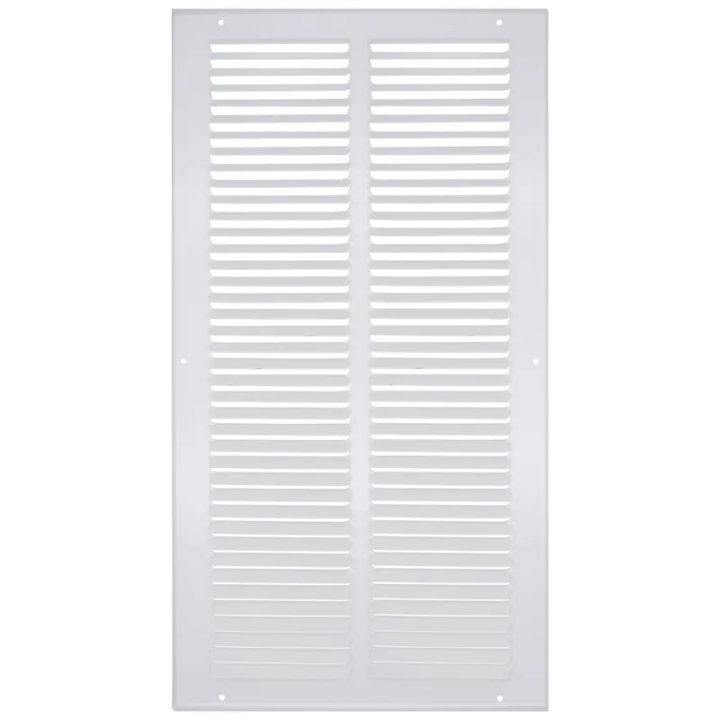 SK0515636-US20260702-105043-0 Hart & Cooley 43311 10 x 20 Wall Opening Size White Sidewall/Ceiling Return Air Grille 672 Series - Image 1