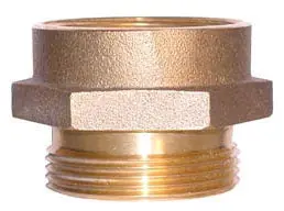 SK0515666-US20260702-105043-0 Legend Valve 322-644 1-1/2 x 1-1/2, FPT x MPT, Forged Brass, Nipple, Hex, Fire Hose Fitting - Image 1
