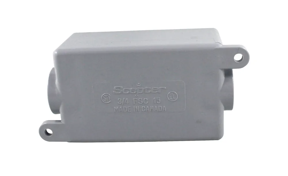 SK0515722-US20260702-105043-0 IPEX 077608 3/4 Inch Hub 17 In. PVC 1-Gang Rigid Conduit Box - Image 1
