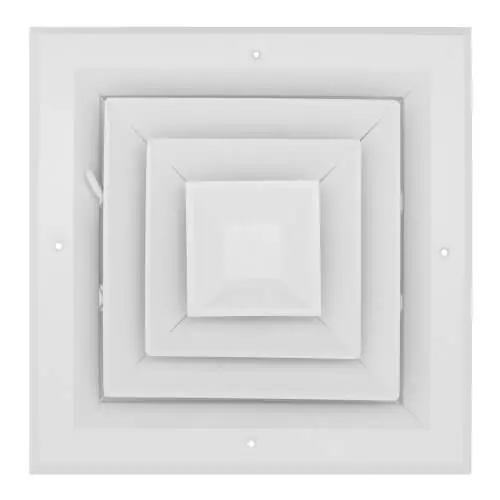 SK0515816-US20260702-105043-0 Hart & Cooley 50716 A504MS 8 x 8 White Ceiling Diffuser - Image 1