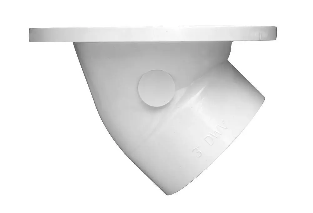 Oatey 43816 4 x 3 in. PVC 45 Swivel Closet Flange