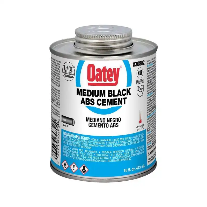 Oatey 30892 16 oz. Plastic Black Pipe Cement