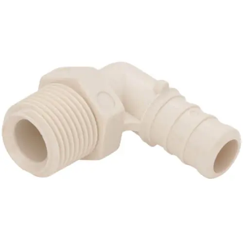 SK0515873-US20260702-105043-0 Everflow PPML1238 1/2 PEX x 3/8 MPT PolyAlloy Crimp 90 Elbow - Image 1