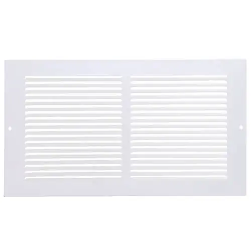 Hart & Cooley 43644 12 x 6 White Baseboard Return Air Grille (657 Series)