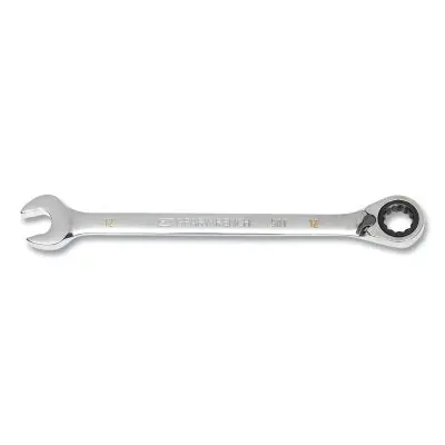 GEARWRENCH 86612 90-Tooth 12 Point Ratcheting Combination Wrench, Metric, 12 mm