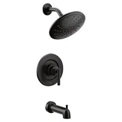 SK0516126-US20260702-105043-0 Moen T3003EPBL Gibson Posi-Temp Rain Shower Tub and Shower Faucet Trim Kit in Matte Black (Valve Not Included) - Image 1