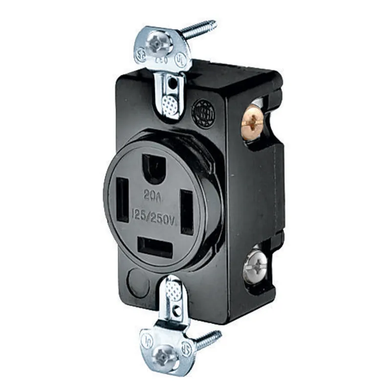 SK0516134-US20260702-105043-0 Hubbell HBL8410 HUB 4W BLK RCPT 125/250 VAC 20 A - Image 1