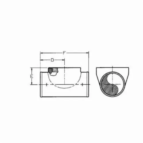 SK0516139-US20260702-105043-0 Tyler Pipe 381501 Test Tee, 10 in Nominal, No-Hub End Style, Cast Iron - Image 1