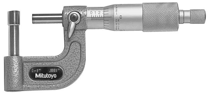 Mitutoyo 115-314 MTI 1 OD MIC W/SPHERICAL ANVIL .315 RADIUS .0001