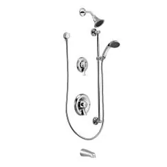 SK0516467-US20260702-105043-0 Moen T8343EP15 Two Handle Single Function Shower System in Polished Chrome - Image 1