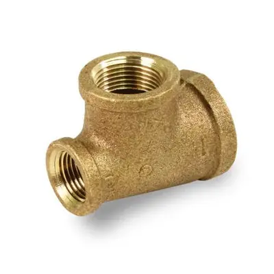 Everflow BRRT2122-NL 2-1/2 X 2 Reducing Tee - 2 Size Brass Lead Free