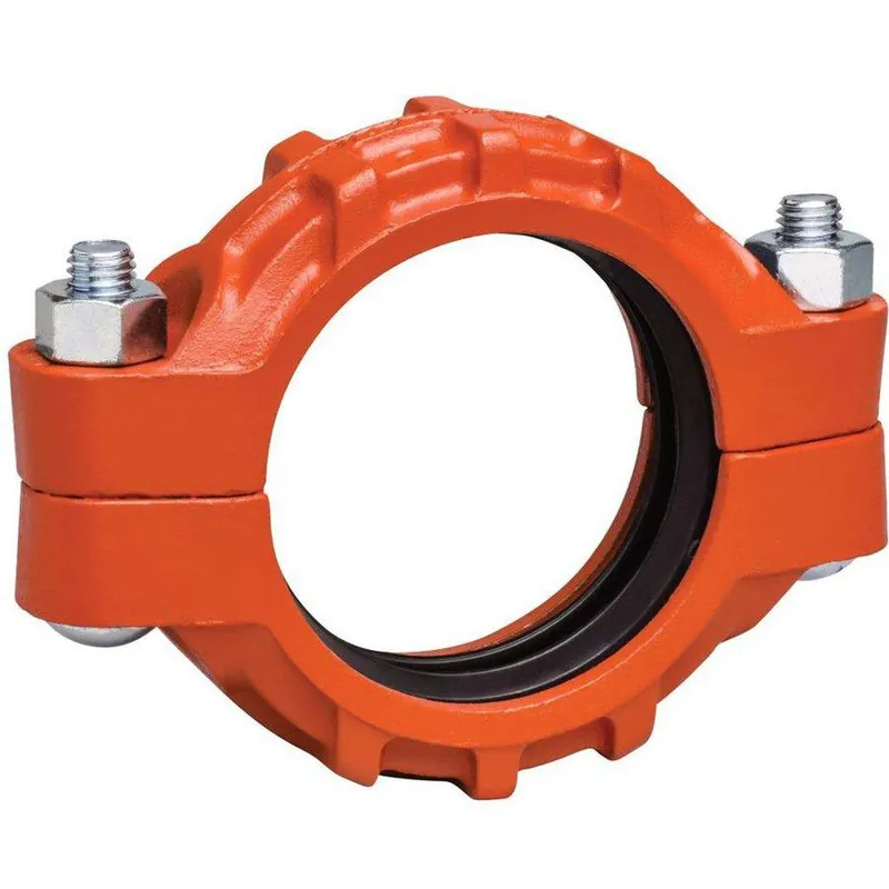 Victaulic L040077PE0 Zero-Flex Style 77 4 In. Orange Enamel Grooved Coupling