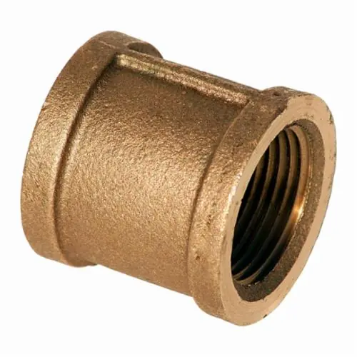 Merit Brass X111-08 Straight Pipe Coupling 1/2 in Nominal FNPT End Style 125 lb