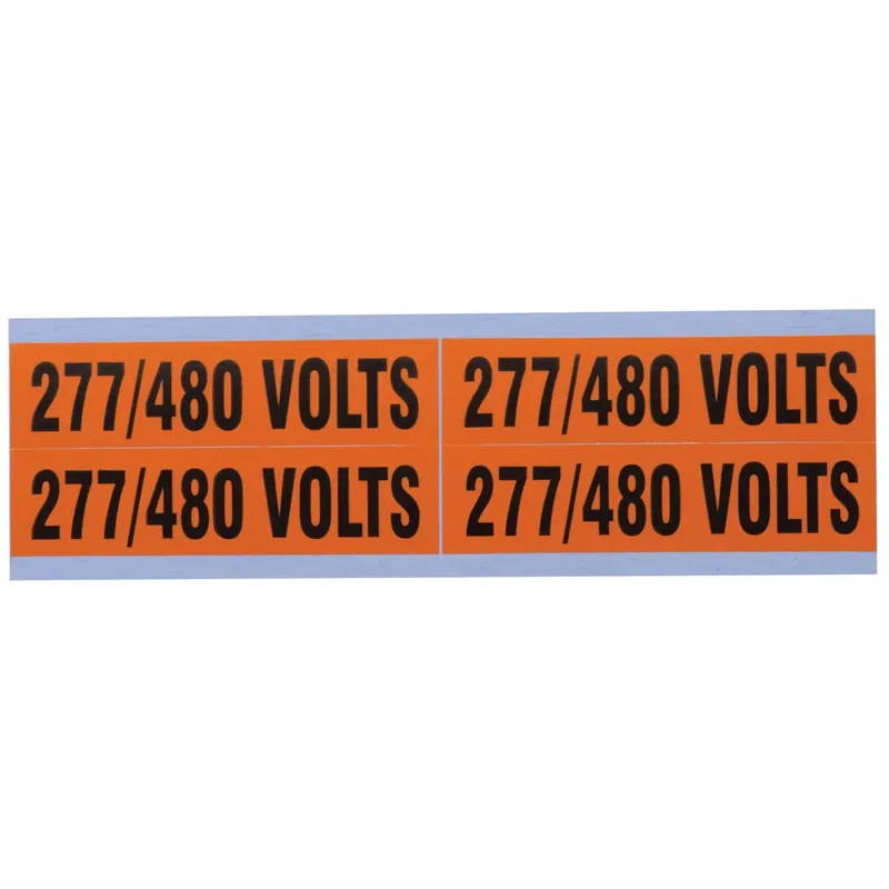 Ideal 44-299 Voltage And Conduit Marker Cards 1-1/8 IN Width 4-1/2 IN Length