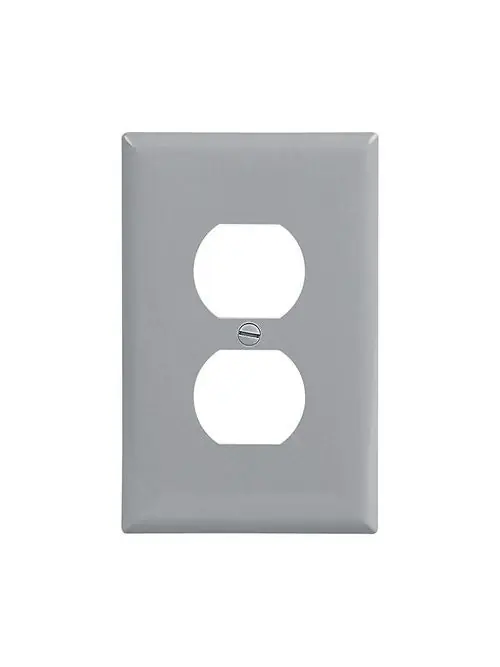 SK0517029-US20260702-105043-0 Crouse-Hinds PJ8GY Eaton Wiring Devices 1-Gang Duplex Receptacle Wall Plate - Image 1