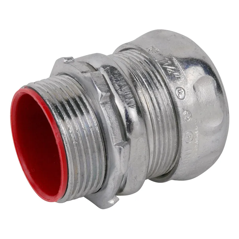 SK0517090-US20260702-105043-0 Steel City TC714A Compression Connector Insulated and Concrete Tight Conduit Size 1-1/4 Inch - Image 1