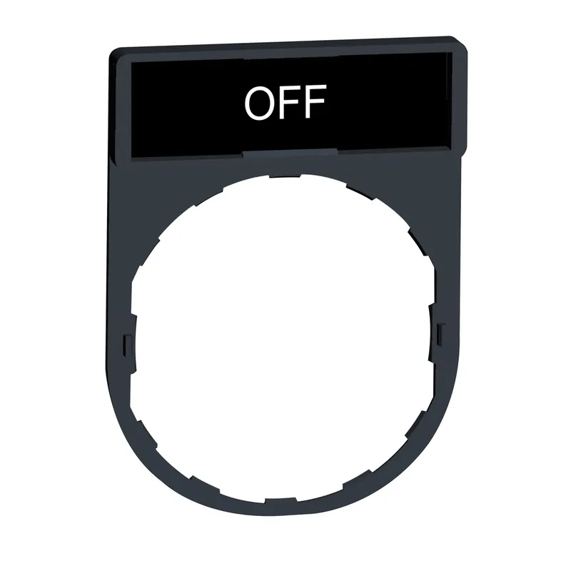 SK0517167-US20260702-105043-0 Schneider Electric ZBY2312 Square D 8 x 27 mm Off Marking Standard Legend Holder - Image 1
