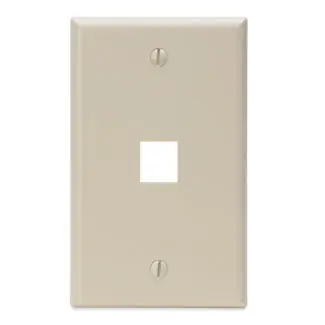 Leviton 41080-1IP Quickport Socket Faceplate