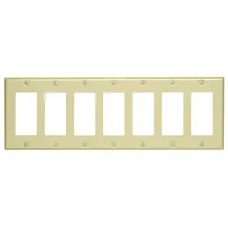 Leviton 80407-I S607-I Device Mount Ivory 7 Gang