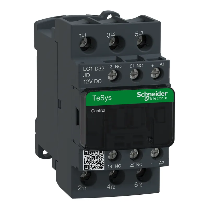Schneider Electric LC1D32JD Square D 600 VAC 32 Amp 3-Pole Contactor
