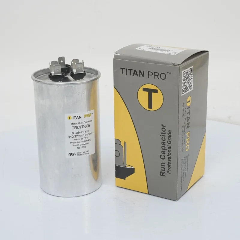 SK0517549-US20260702-105043-0 Diversitech TRCFD605 Run Capacitor 60/5 mfd 440/370V Dual Round Titan Pro - Image 1