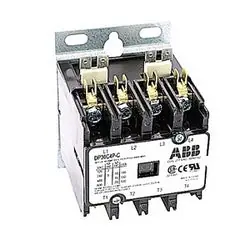 ABB DP30C4P-C 4 Pole, 30 Amp Non-Reversing Definite Purpose Contactor, 277V AC Coil