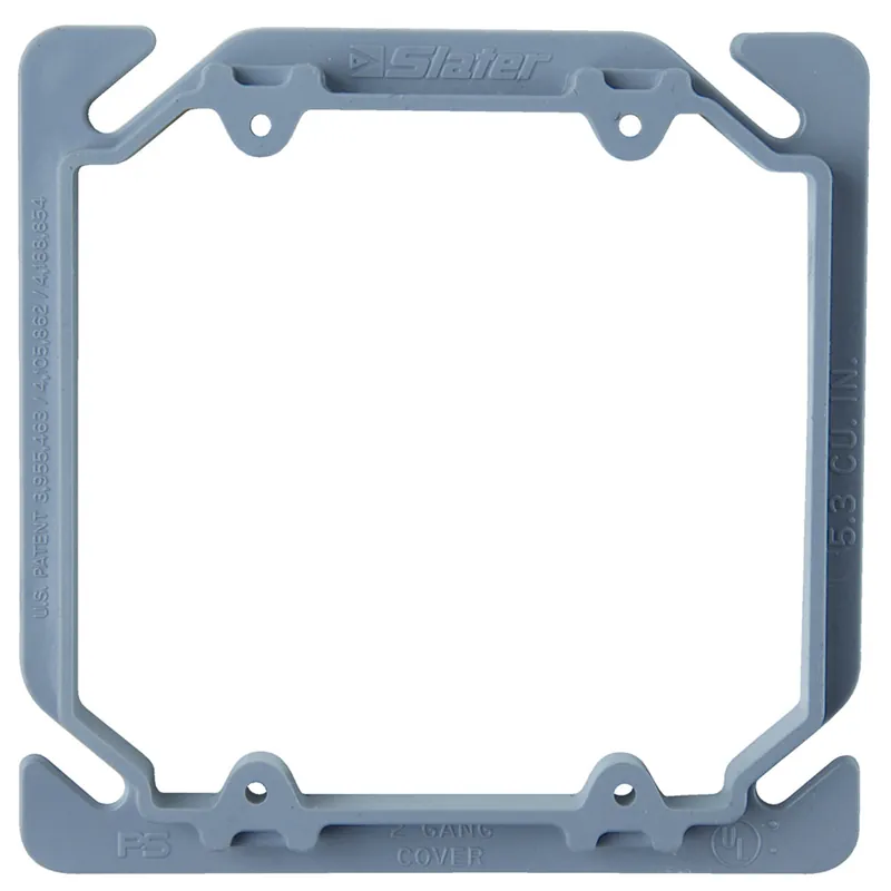 Legrand RC2 Double Gang Device Cover, raised 3/8, 100 pack
