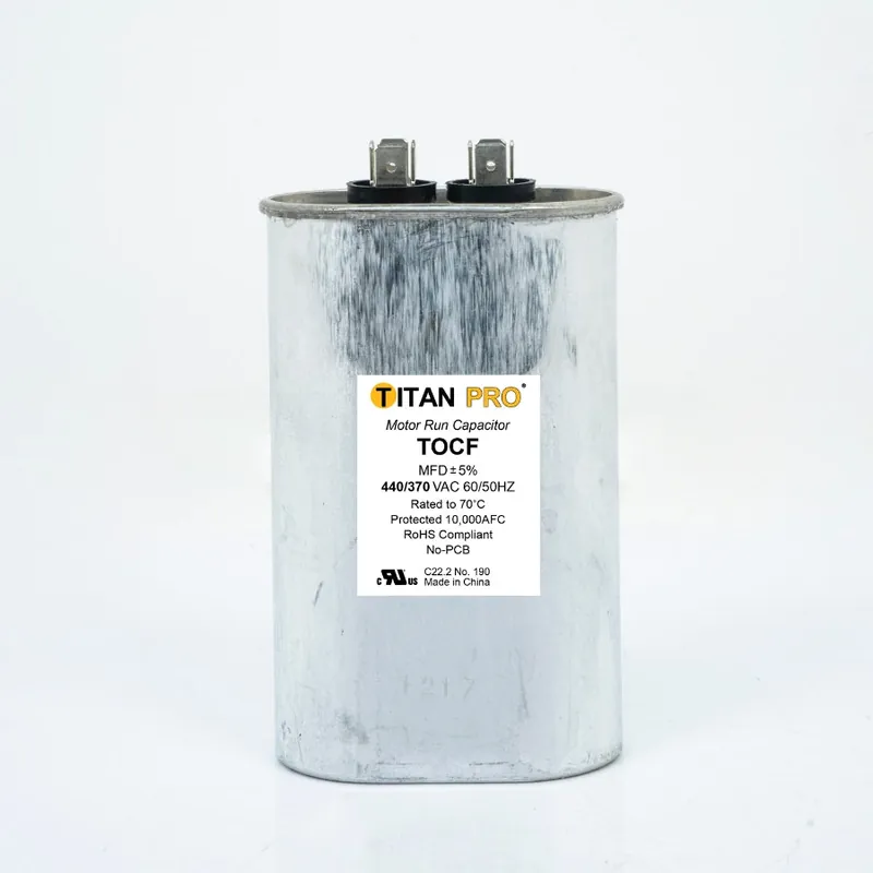 SK0517758-US20260702-105043-0 Diversitech TOCF45 Run Capacitor 45 MFD 440/370V Oval Single Section Titan Pro - Image 1