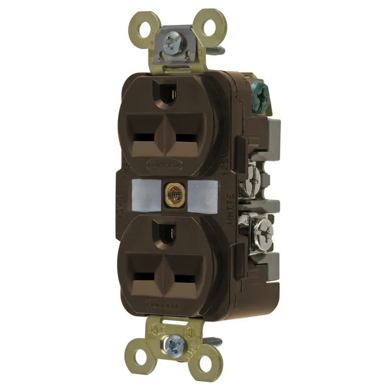 Hubbell HBL5662 Duplex Receptacle 15A 250V NEMA 6-15R