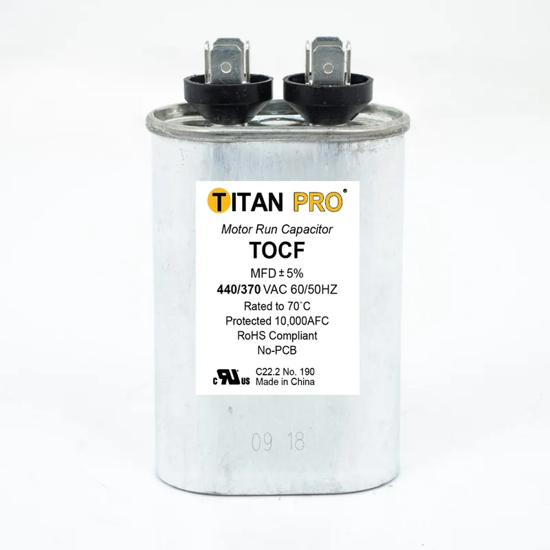 SK0518234-US20260702-105043-0 Diversitech TOCF12.5 Run Capacitor 12.5 mfd 440/370V Oval Single Section Titan Pro - Image 1