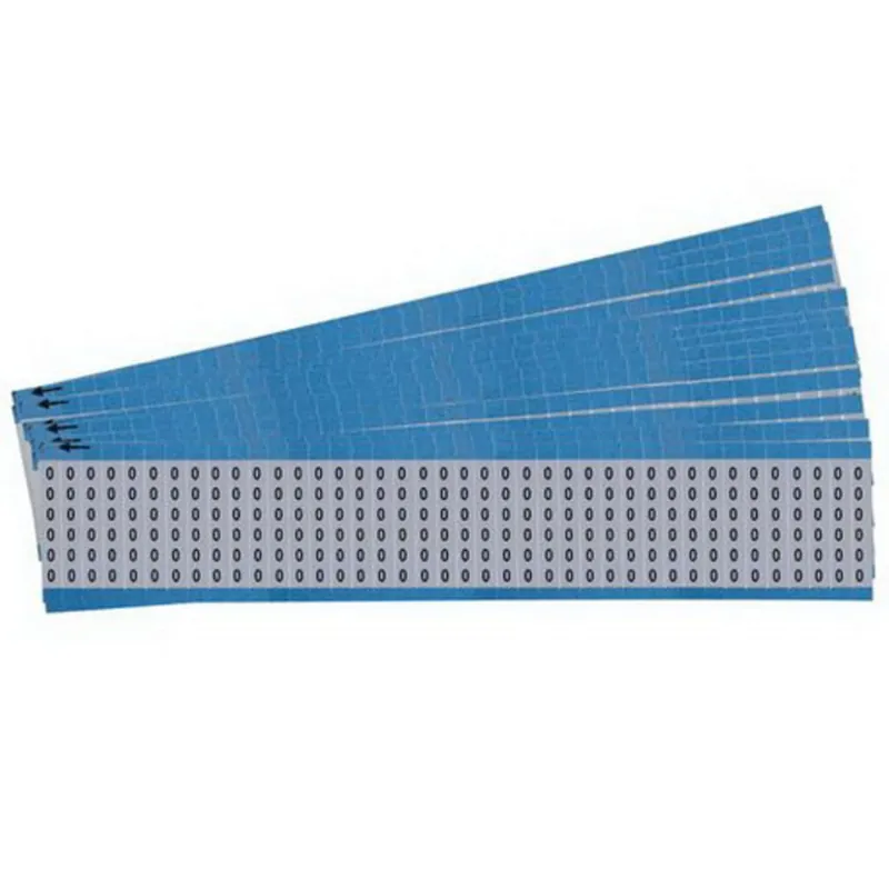 SK0518297-US20260702-105043-0 Brady WM-0-PK Solid Number Wire Marker Card, 0, Black/White, 36/Card - Image 1