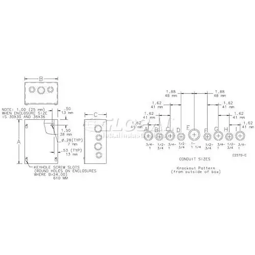 SK0518331-US20260702-105043-0 Hoffman ASE18X18X8NK Pull Box Screw Cover 18.00X18.00X8.00 Replacement MPN - Image 1