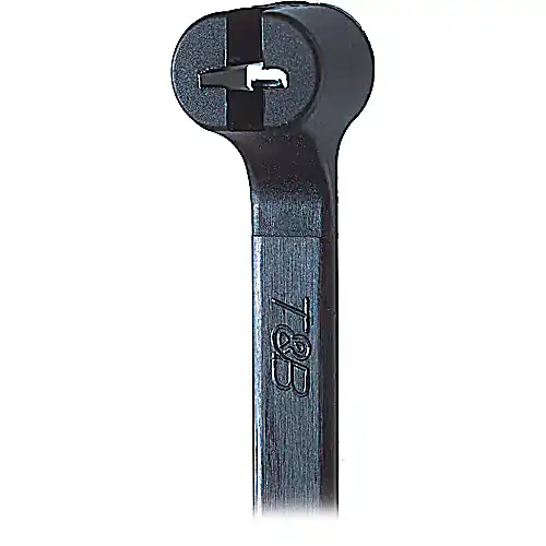 SK0518612-US20260702-105043-0 ABB TY5272MX 50/Pack 2-Piece Distributor Pack 9 Inch 120 lb Ultraviolet Black Cable Tie - Image 1