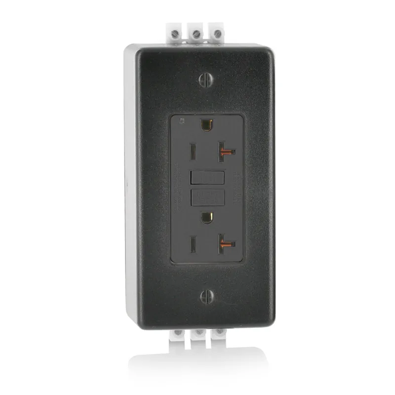 Leviton GFNT2-DIN Din Rail Self Test GFCI Receptacle 20A-120V AC Module