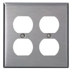 SK0518807-US20260702-105043-0 Leviton 84016-40 2-Gang Duplex Device Receptacle Wallplate Standard Size - Image 1