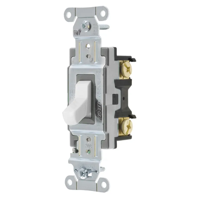 SK0518896-US20260702-105043-0 Hubbell Wiring Device-Kellems CS120W Toggle Switch 20A 120/277V AC - Image 1