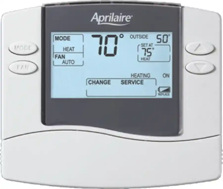 Aprilaire 8444 Non-Programmable Thermostat Single-Stage Heating/Cooling