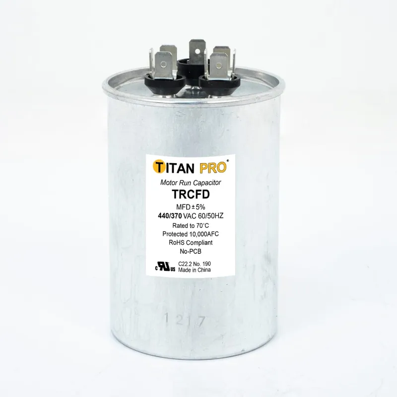 Diversitech TRCFD455 Run Capacitor 45/5 MFD 440/370V Dual Round Titan Pro
