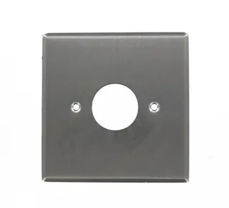Leviton 84092-40 2G SS METAL WP SATIN 3