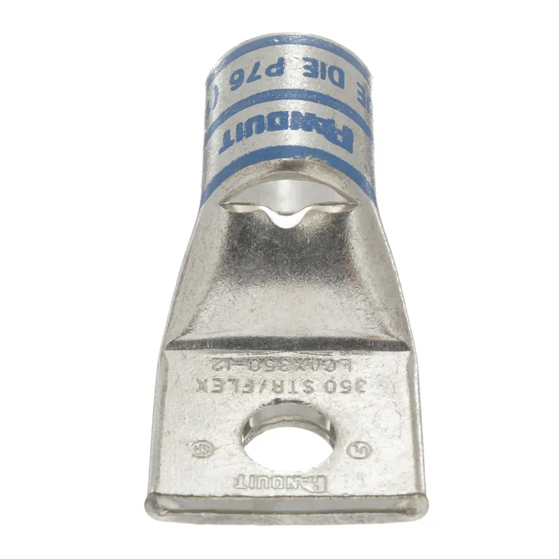 Panduit LCAX350-12-6 Comp. Lug, 350, Tin Plt Copper, Strt, One 1/2 Stud